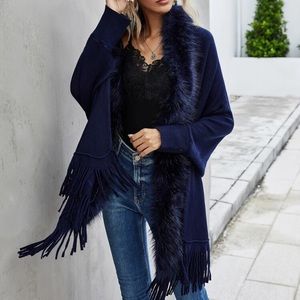 Faux Fur Cardigan